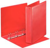 Esselte Essentials Presentation Ring Binder Polypropylene 4 D-Ring A4 40mm Rings Red (Pack 10) 49761 DD